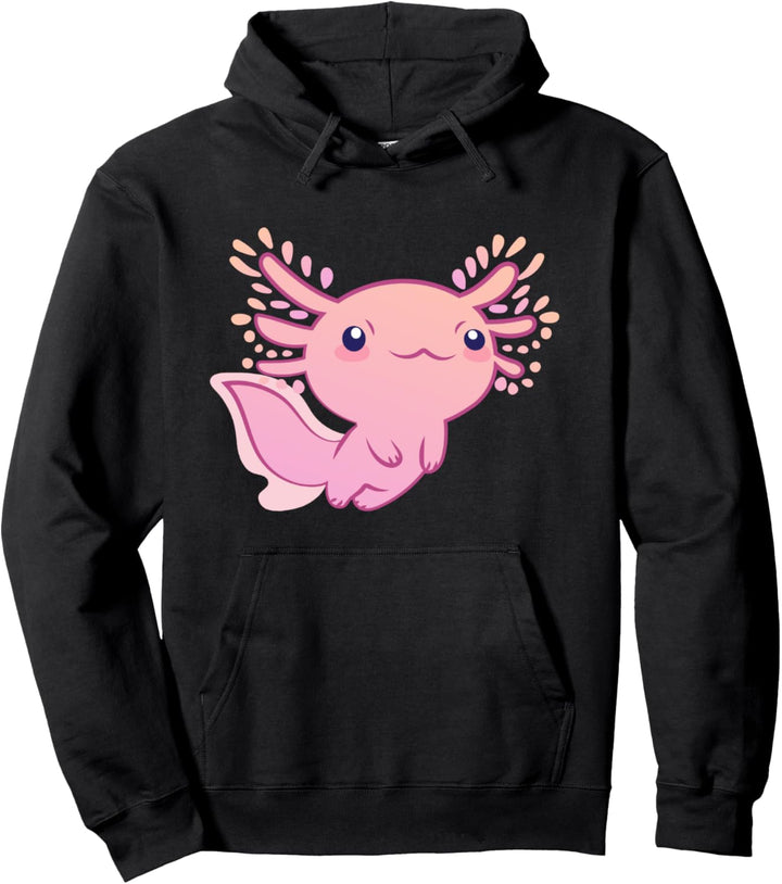 Baby Axolotl Malerei Kunst Kawaii Super süsses Tier Exotisch Pullover Hoodie