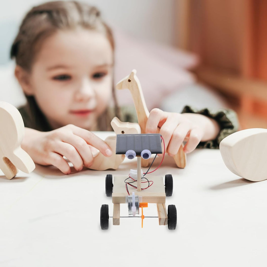 UPKOCH Solarauto Selber Bauen Projekte Stemmen Solarbetriebenes Auto Elektronik-kit 3D-Puzzle-Spielz