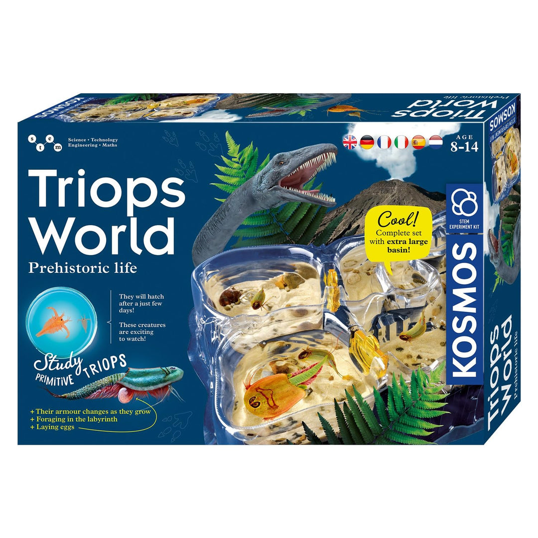 KOSMOS 616748 Triops World, Triops züchten, Urzeitkrebse erleben Das Einsteiger Eier, Futter und San