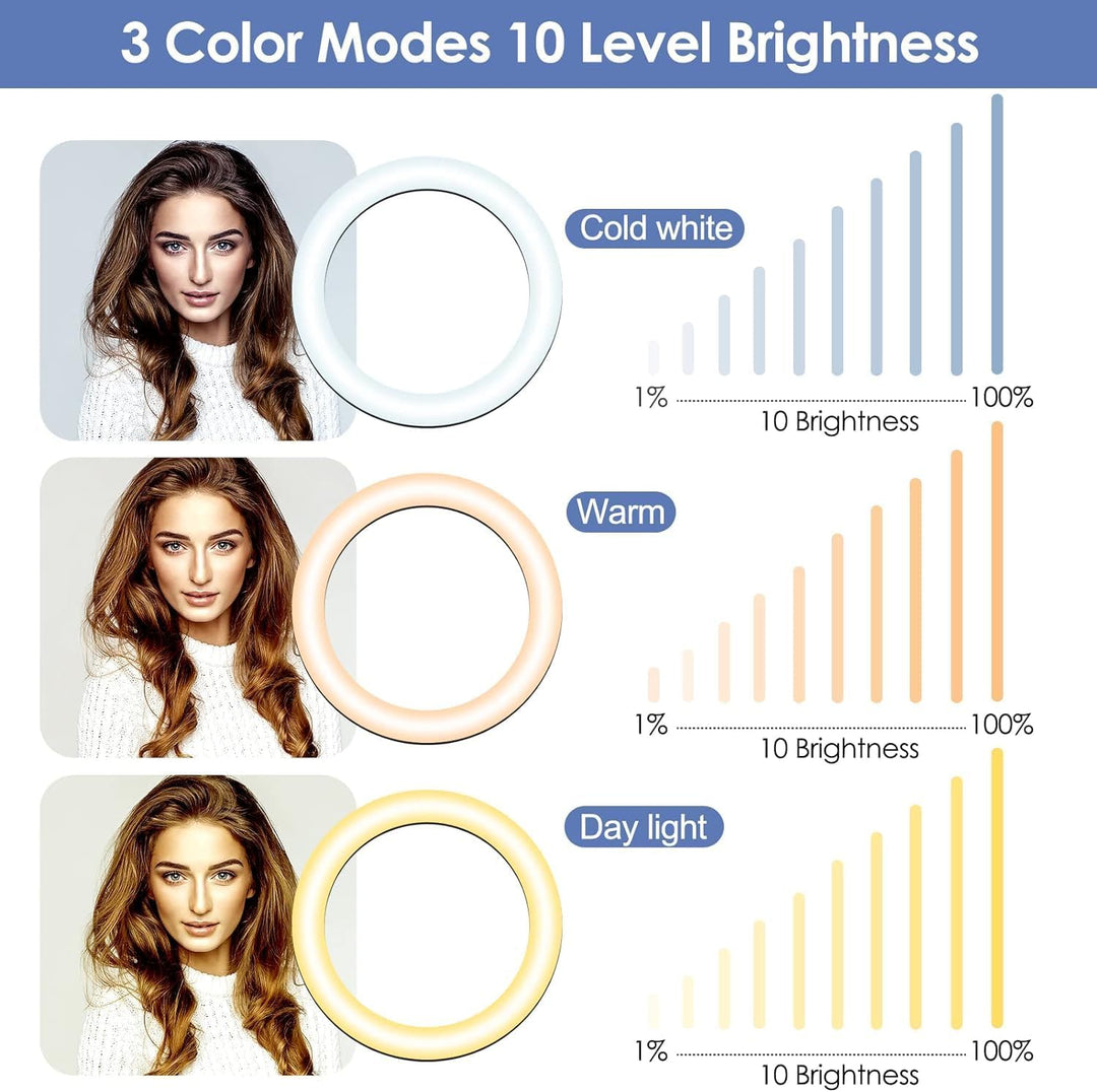 UBeesize ringlicht mit stativ,12 Zoll Selfie Ringlicht mit 62 Zoll Stativ Ständer für Live Stream/Ma