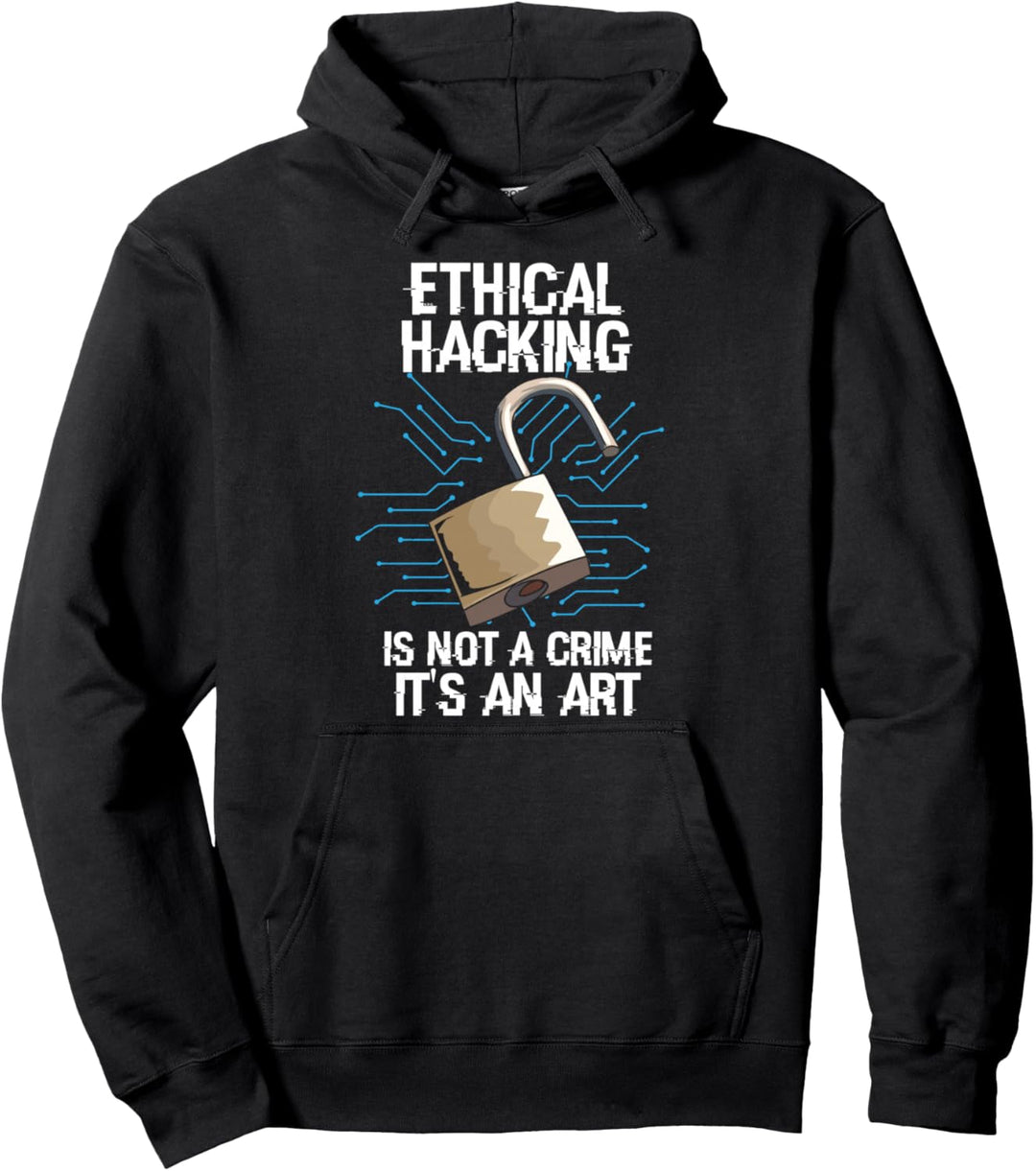 Ethical Hacking Is Not A Crime Ethisch Hacken Cyber Security Pullover Hoodie