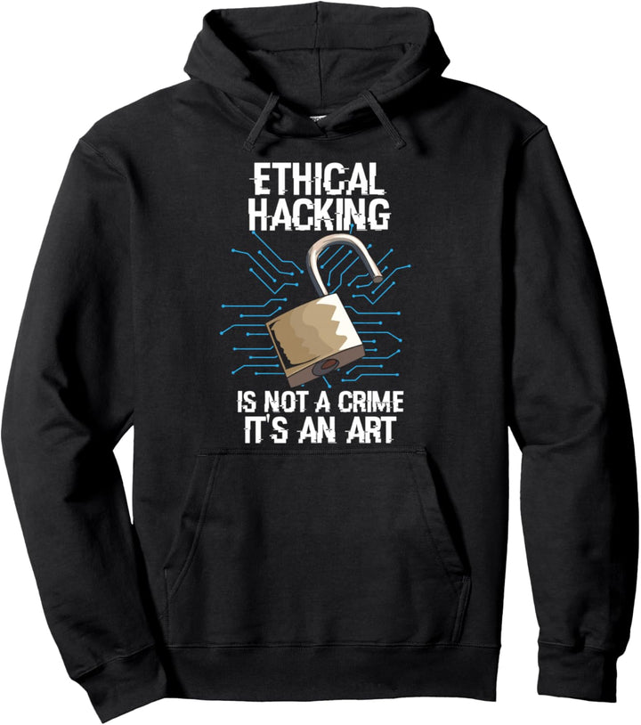 Ethical Hacking Is Not A Crime Ethisch Hacken Cyber Security Pullover Hoodie