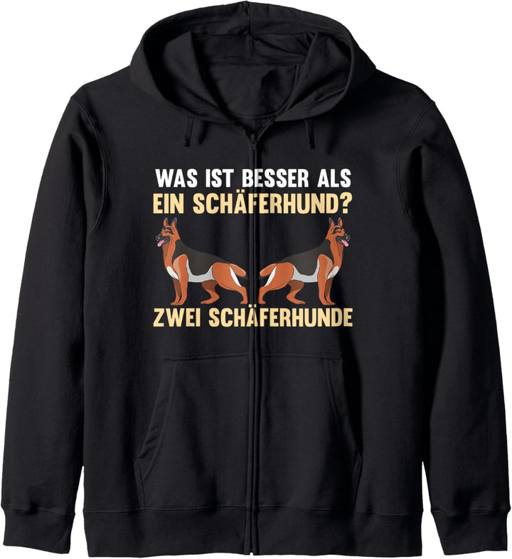 Zwei Schäferhund Hund Schäferhund Kapuzenjacke