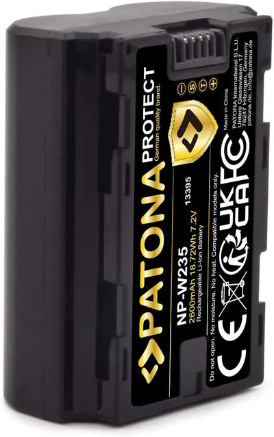PATONA Protect V1 2X Akku NP-W235 (2400mAh) kompatibel mit Fuji Fujifilm GFX-50s II GFX-100S GFX-100