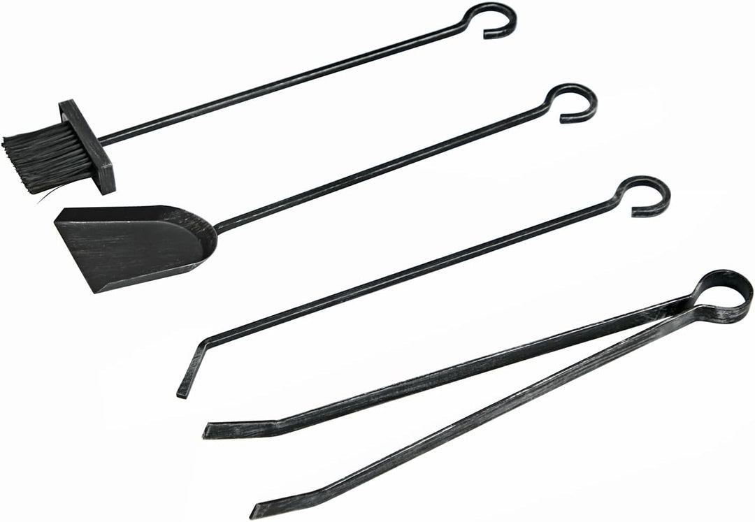 raik R1010 Raik Kaminbesteck Heinrich, 4-teilig, Schmiedeeisen, 64