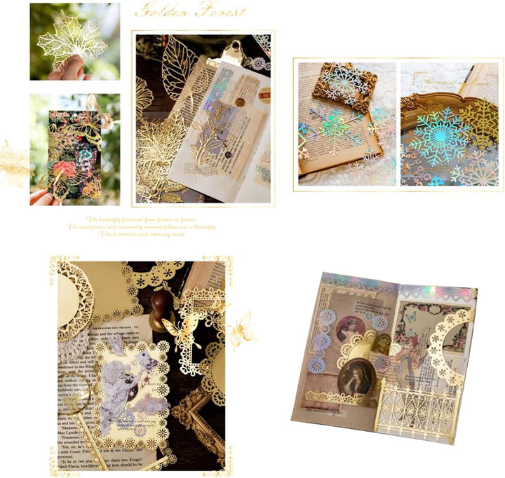 Scrapbooking Spitze Papier 40 Stücke Dekoratives Spitzenpapier Hohle Spitze Spitzenmuster für Scrapb