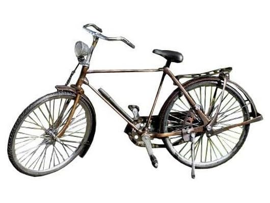 Wogeka - 40 cm Herren Fahrrad Miniatur-Modell - Handarbeit aus Metall als Geschenk zur Deko Bike Fah