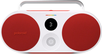 Polaroid P3 Music Player (Red) - Retro-Futuristic Boombox Wireless Bluetooth Speaker Rechargeable wi