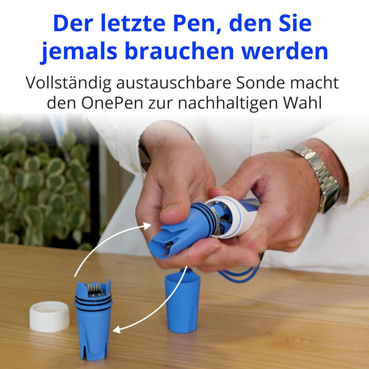 Bluelab OnePen - ein 3-in-1 Temperatur-, EC/PPM- und pH-Messgerät, blitzschnelle Messwerte - Bluetoo