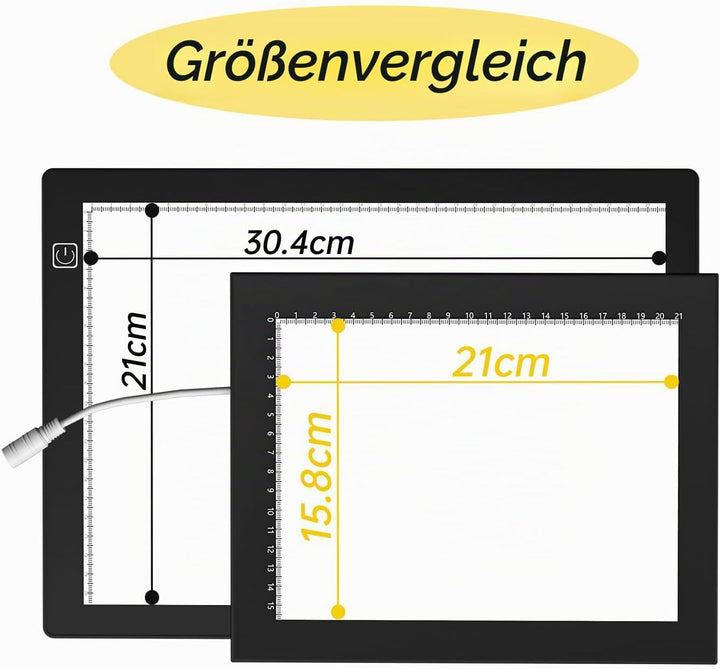 Magnetisch Diascanner Ultradünner Dimmbar LED Leuchtplatte- 21 x 15 Zentimeter-5600K - Hintergrundbe