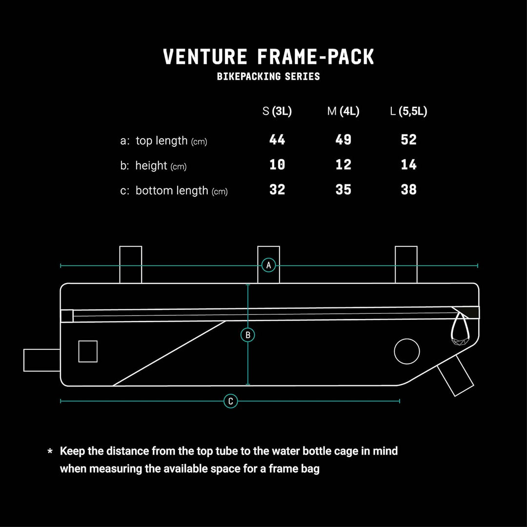 AGU Tube Venture Fahrrad Rahmentasche, Rahmentasche Fahrrad Wasserabweisend, Reflektierend Polyester