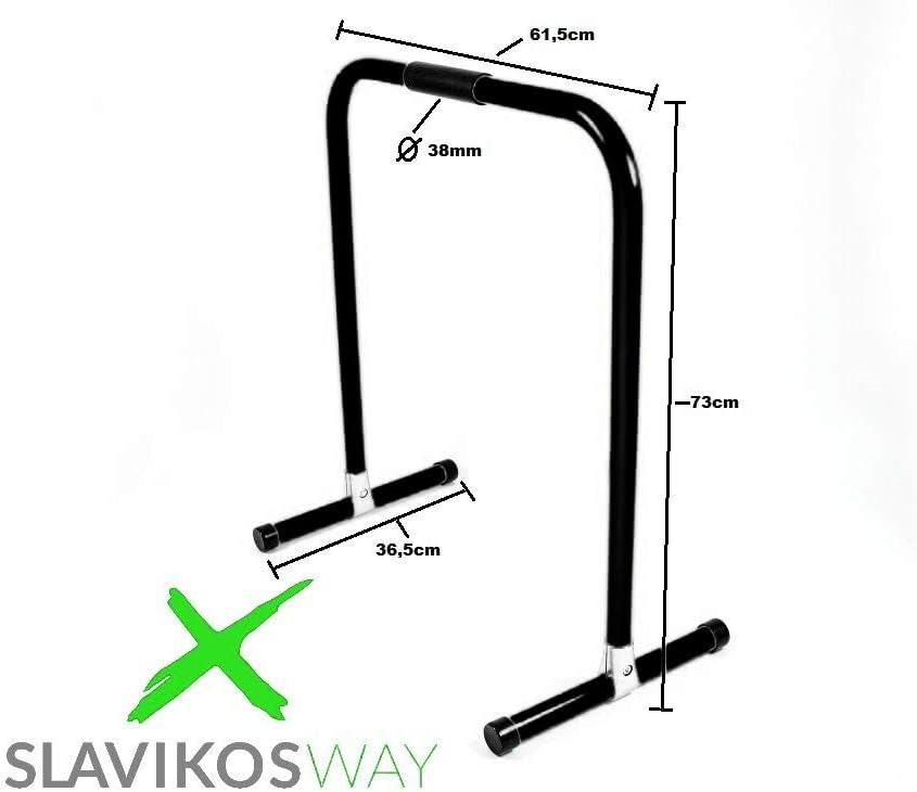 Slavikosway Paar tragbare Dip Station Barren Fitness Parallette Push Up für Heim-Gym Training 73x61c