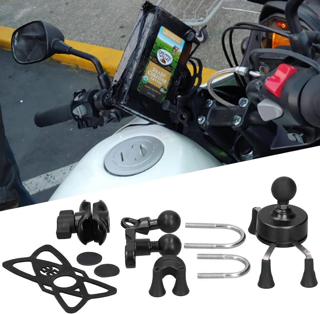 Yctze Motorrad Handyhalter, Handyhalter Kunststoff Metall X-Grip Lenkerhalterung Modifikation Univer