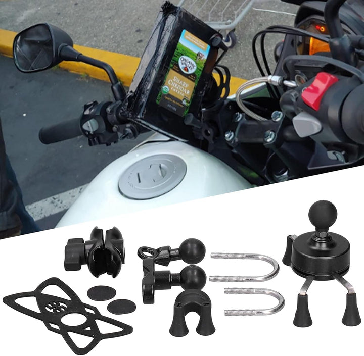 Yctze Motorrad Handyhalter, Handyhalter Kunststoff Metall X-Grip Lenkerhalterung Modifikation Univer
