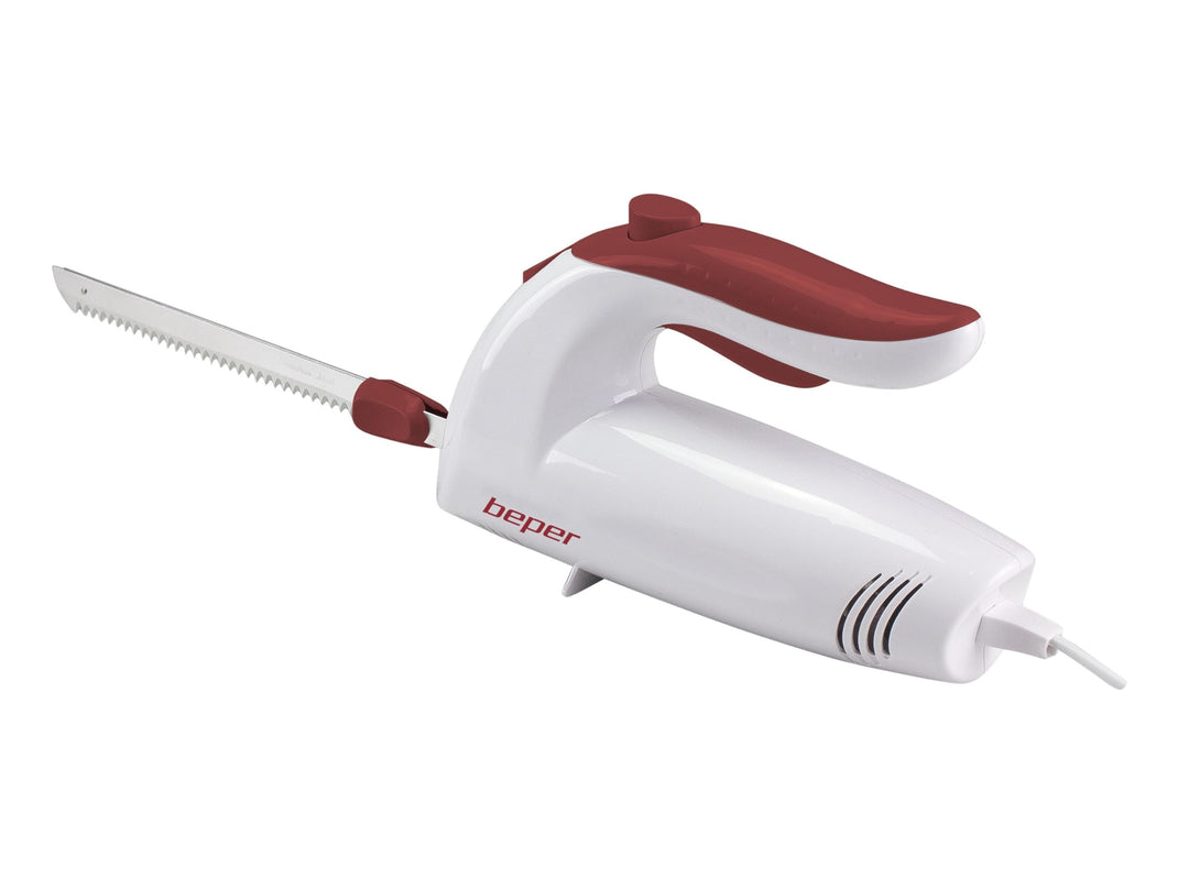 BEPER BP.790 – Elektrisches Küchenmesser für Fleisch, Brot, Tiefkühl, Käse, Obst und Gemüse, Doppelk