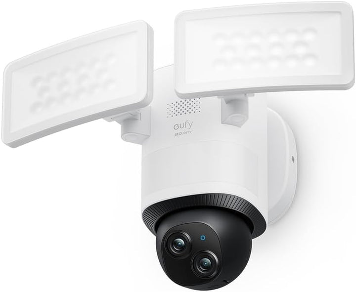 eufy Security Floodlight Camera E340, 360° Schwenk- & Neigefunkt., 24/7 Aufnahme, Dual-Band Wi-Fi, 2