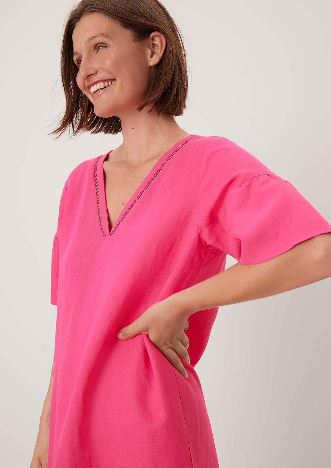 s.Oliver BLACK LABEL Damen Casual Dress, Rosa 4464