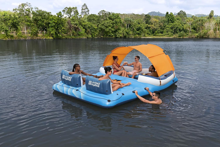 Bestway Hydro-Force 6-Personen-Badeinsel Tropical Breeze 389 x 274 cm