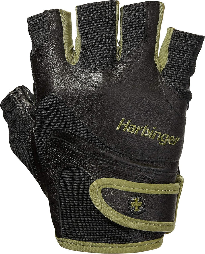 Harbinger Flexfit Gewichtheberhandschuhe ohne Handgelenk, mit Flexibler gepolsterter Lederhandfläche