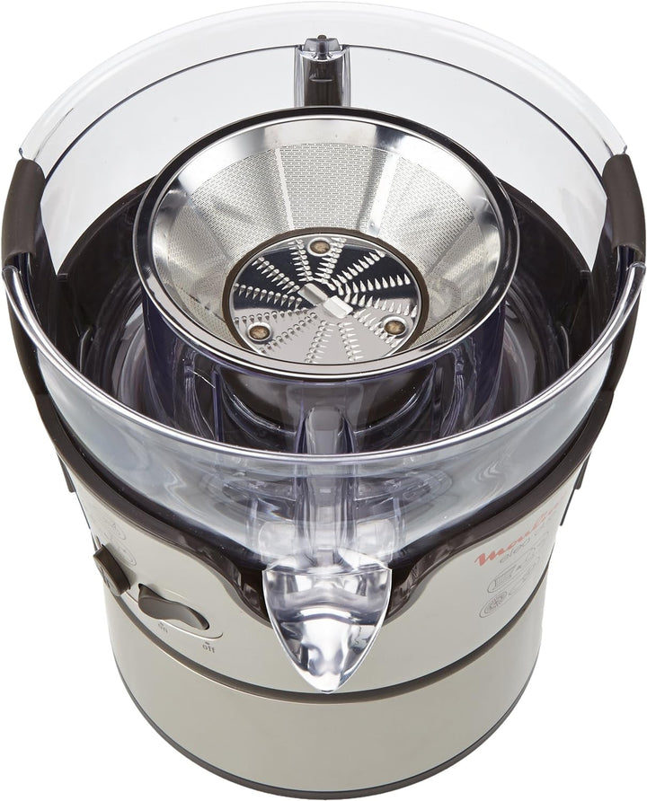 Moulinex JU385H Entsafter und Zitruspresse Elea Duo | 300 Watt | 2 Geschwingigkeitsstufe | schwarz /