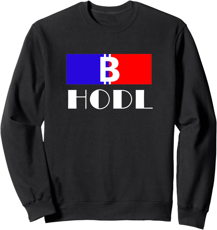 Bitcoin Hodl Bunt BTC Krypto Crypto Investor Handel Hodler Sweatshirt