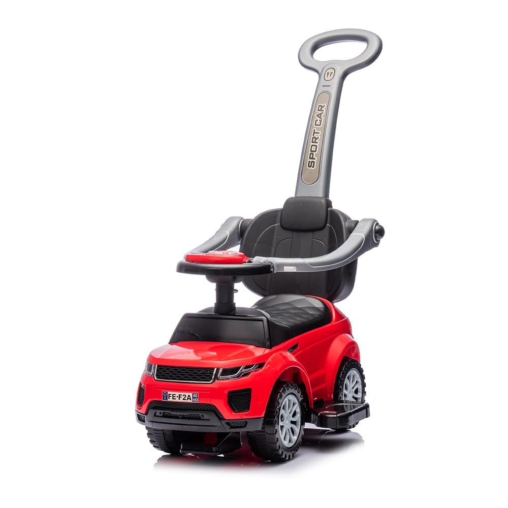 Billy Rutschauto mit Schiebestange Mora, Rot, Rot
