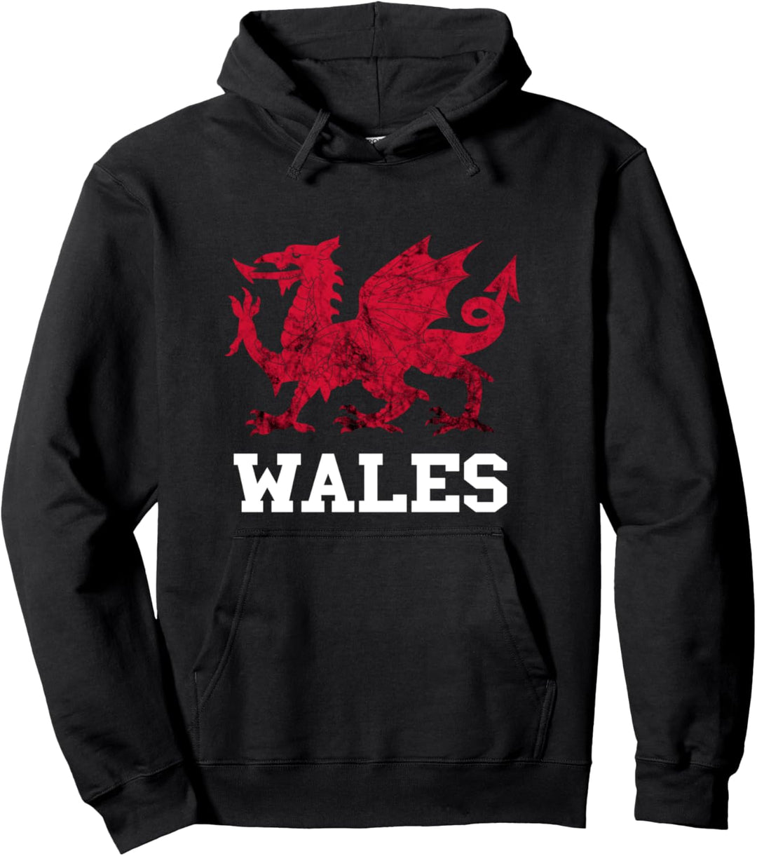 Walisischer Drache Wales Flagge Ddraig Goch Welsh Pride Wales Pullover Hoodie