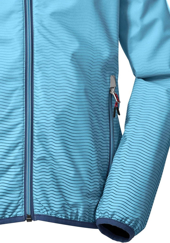 Killtec Mädchen Kos 211 Grls Jckt Funktionsjacke/Outdoorjacke mit Kapuze, packbar, eisblau