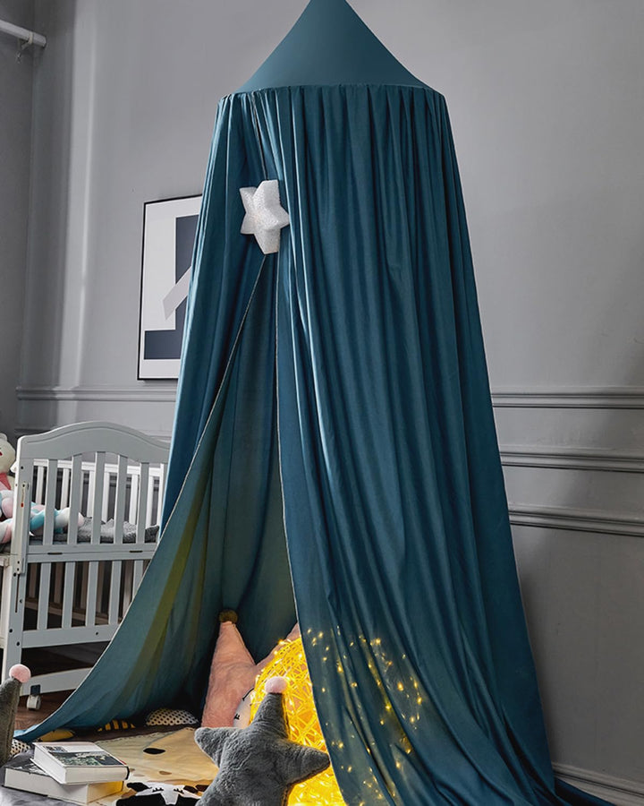 Moskitonetz Betthimmel Madchen Jungen Kinder Babybett, Rund Baldachin Mückennetz Einzelbett kinderzi