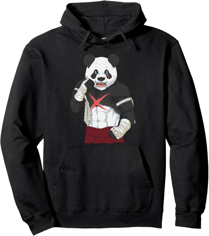 Muay Thai Panda Kickboxen Kämpfer Pullover Hoodie