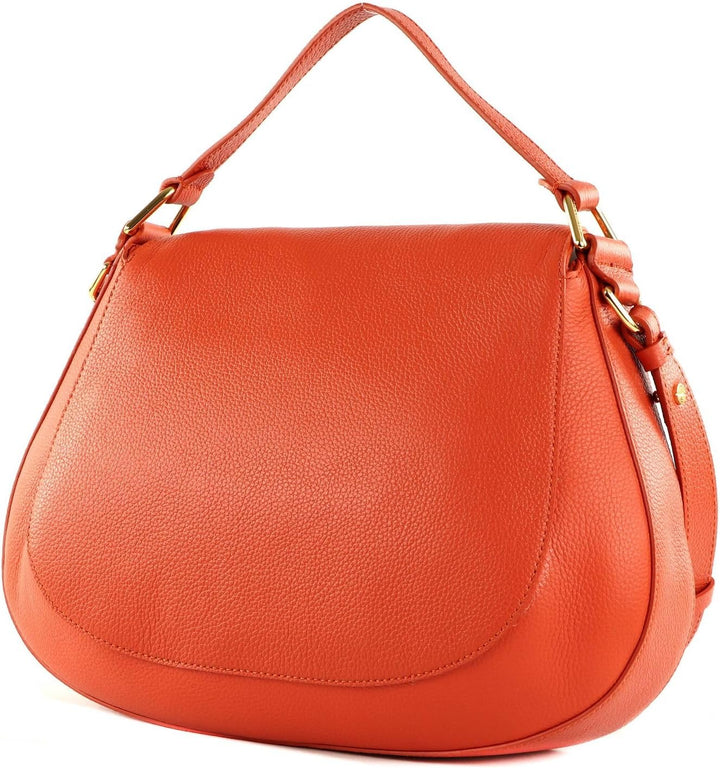 Coccinelle Leder Handtasche Schultertasche Sole Handbag Bottalatino Leather Tangerine Einheitsgrösse