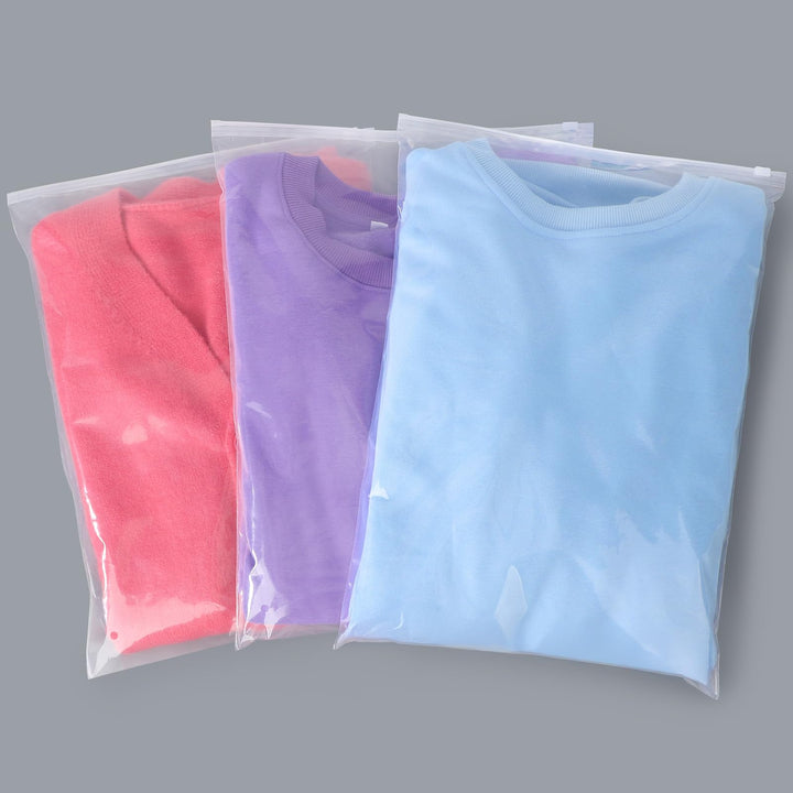 Zip Beutel, 50 Stück 30 * 40cm Plastikbeutel Verschliessbar für Kleidung, Transparente und Wiederver