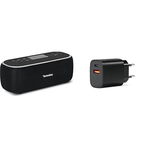 Bundle aus TechniSat DIGITRADIO BT 1 - tragbarer Bluetooth-Lautsprecher mit DAB+ Digitalradio, Akku,