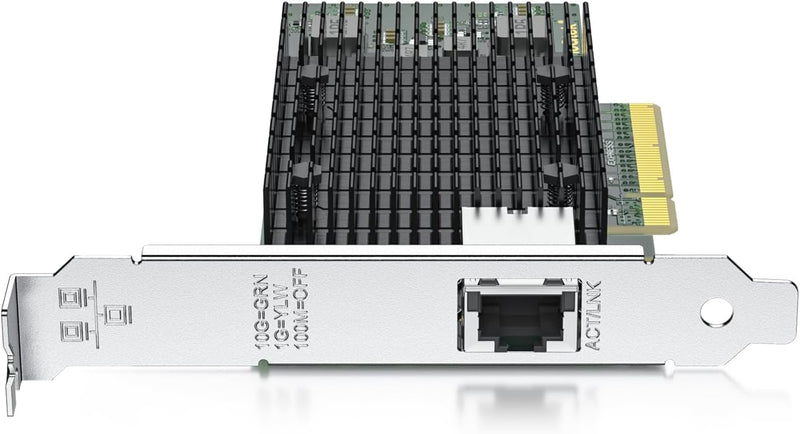 10Gtek® 10Gb PCI-E NIC Netzwerkkarte, Single Copper RJ45 Port, mit Intel X540-BT1 Controller, PCI Ex