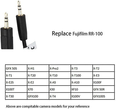 JJC JM-R2 Kabelloser Fernauslöser Fernbedienung RR-100 Controller Ersatz für Fujifilm X-T5 X-H2 X-T4