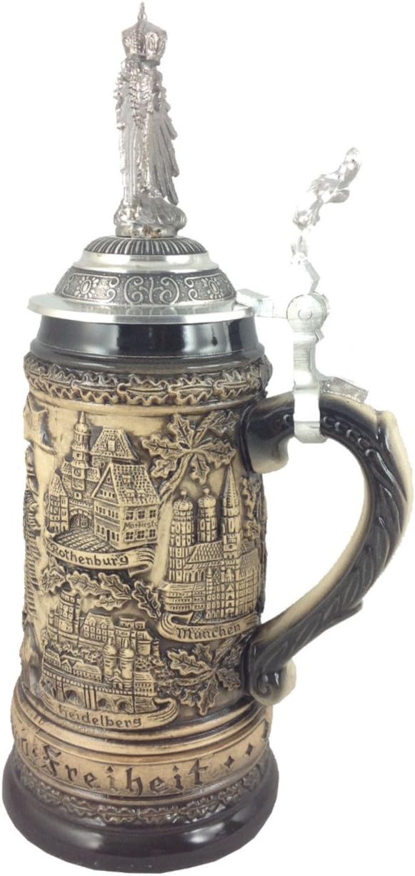 Zöller &amp; Born Bierkrug Zinn Deutschland Adler Seidel 0,5 Liter Bierseidel ZO 1403/5013