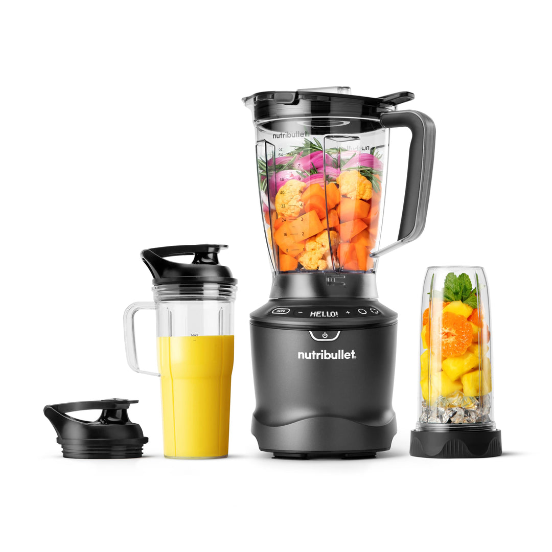 nutribullet SmartSense Mixer Combo NBF550DG, Standmixer mit 5 Geschwindigkeiten und Puls-Funktion, 1