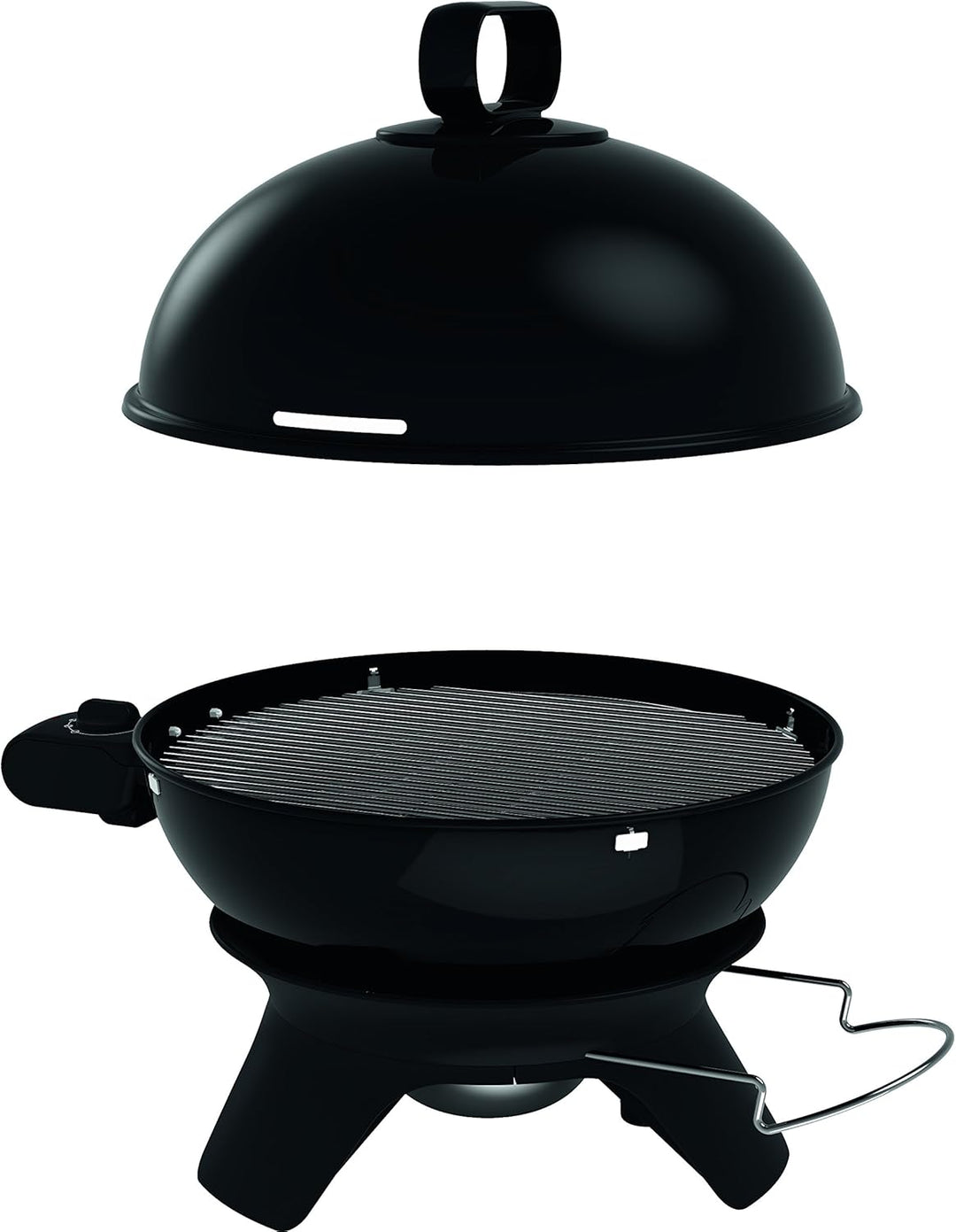 Tefal BG9108 Aromati-Q 3in1, elektrischer Kugelgrill zum Grillen, Braten und Räuchern, Tischversion