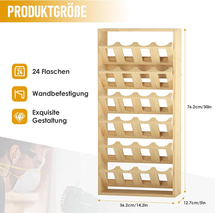 Sprühdosenhalter zur Wandmontage, 6-Tier Sprühdosenhalter Aufbewahrungsregal, 24 Sprühflaschen Farbf