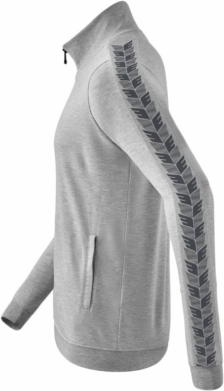 Erima Herren Essential Team Tracktop Jacke S hellgrau melange/slate grey, S hellgrau melange/slate g