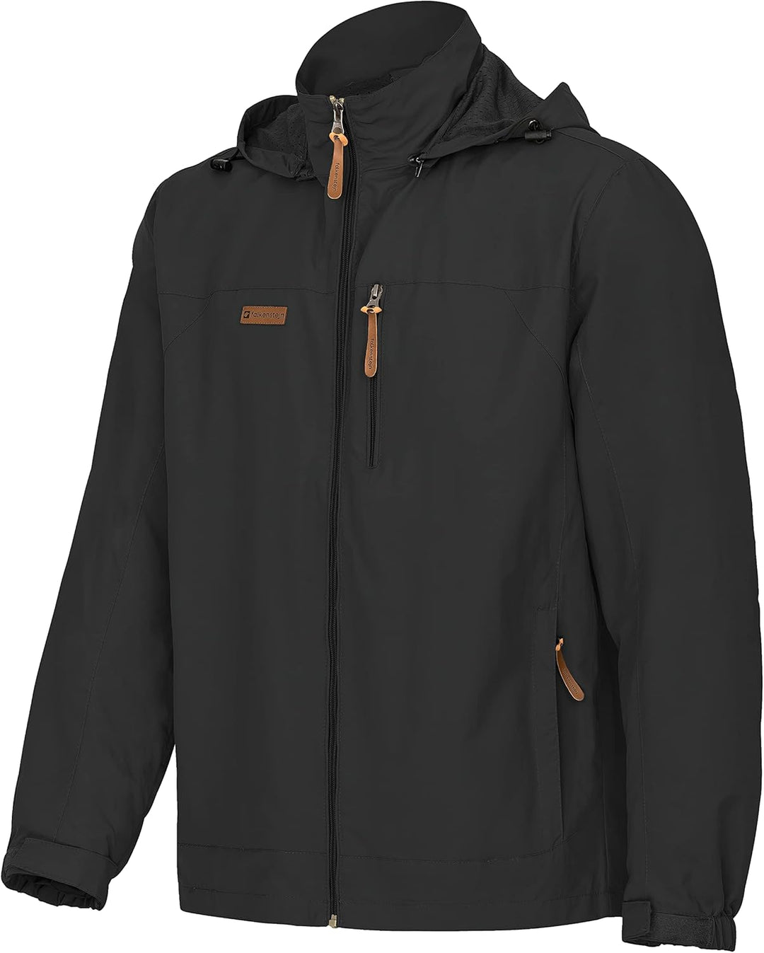 FALKENSTEJN Summer Windbreaker Anorak Windjacke leichte Jacke 5XL Schwarz, 5XL Schwarz