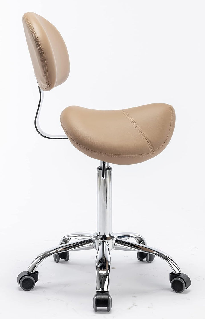 Sattelhocker MULY BIGBACK Lehne, Sitzhöhe bis ca. 74cm, Braun | 1stuff-Markenqualität, Fachhändler a