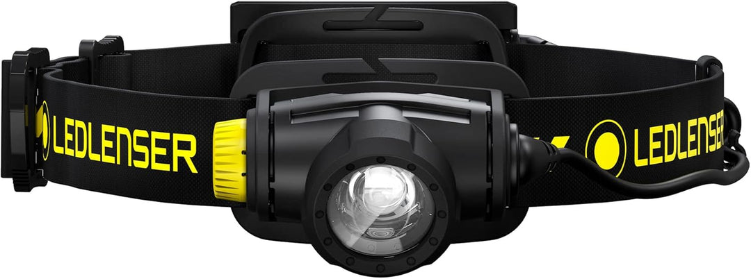 Ledlenser H5R Work Robust Stirnlampe LED, aufladbar mit Lithium Akku, wasserdicht IP67, 500 Lumen, h