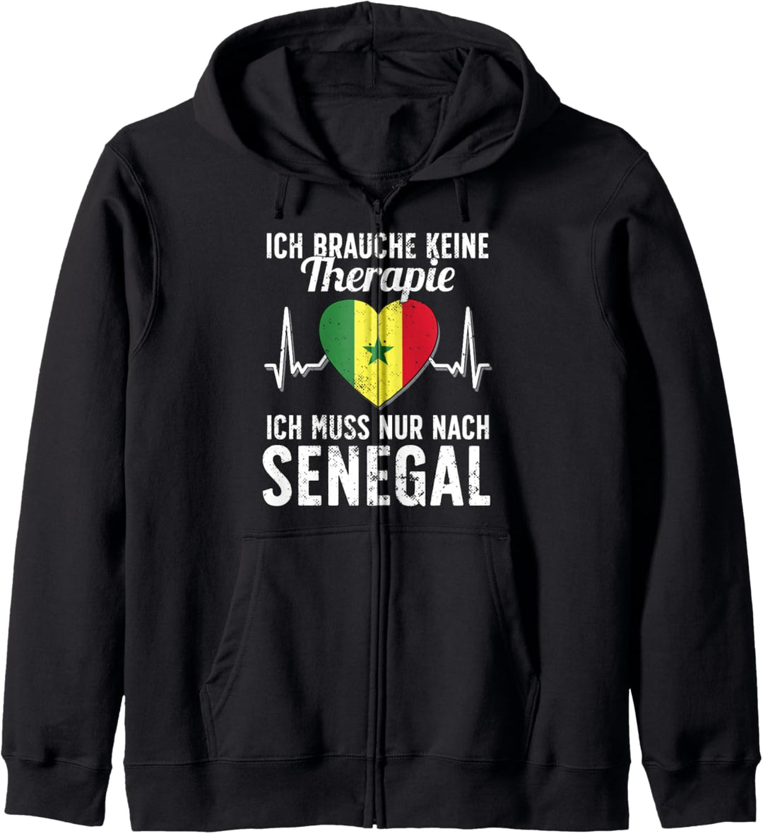 Senegalesische Flagge I Senegal Urlaub I Senegal Kapuzenjacke