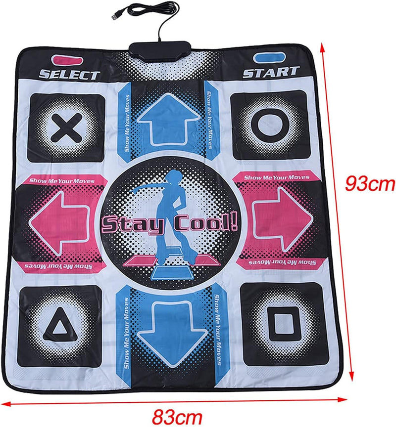 VBESTLIFE Dance Mat, Wii Tanzmatte, strapazierfähige Tanz Steppe,Dance Mat Pad Dancer Blanket mit US