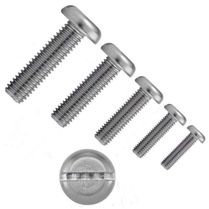 irsa24 1000 Stk. Flachkopfschrauben mit Schlitz M 1,6 x 5 mm DIN 85 Edelstahl A2 ISO 1580 Flachkopf