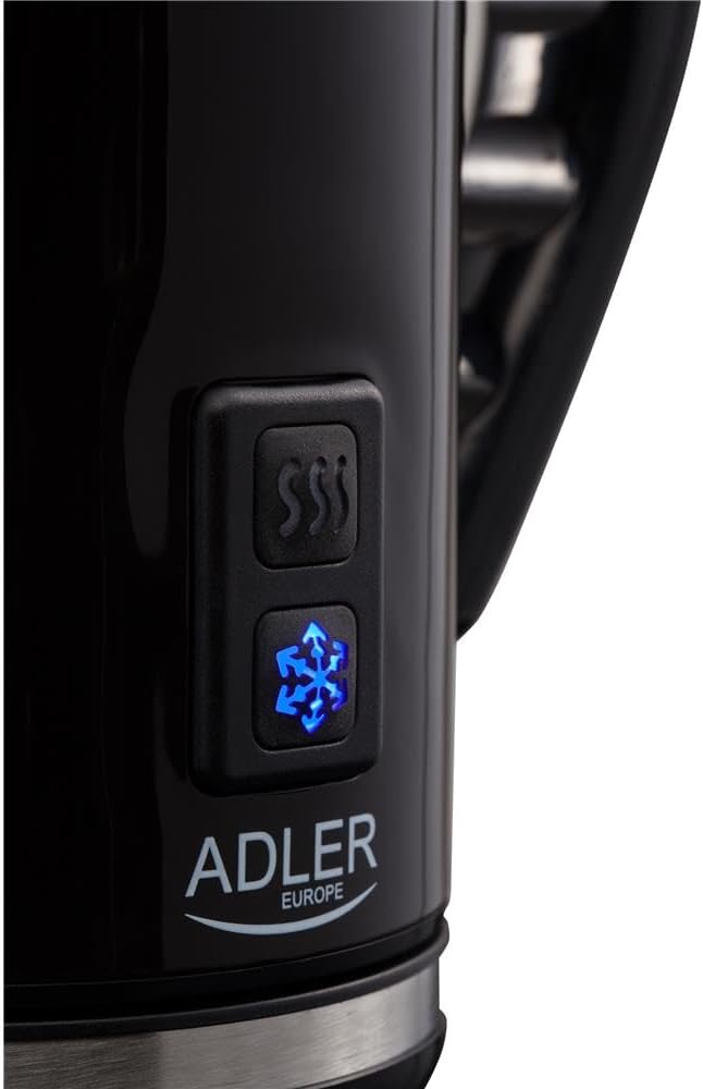 Adler, Schwarz, Einheitsgrösse Milchaufschäumer mit Feat-Funktion und 500W Leistung AD 4478