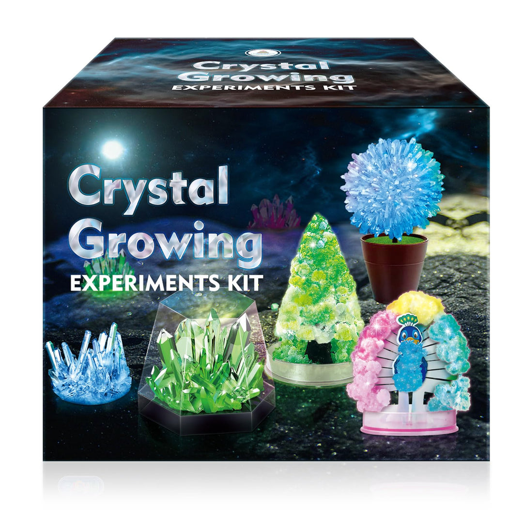 UNGLINGA Crystal Growing Kit, 5 Kristall-Zucht Experimentierset, Kristalle in deinen Lieblingsfarben