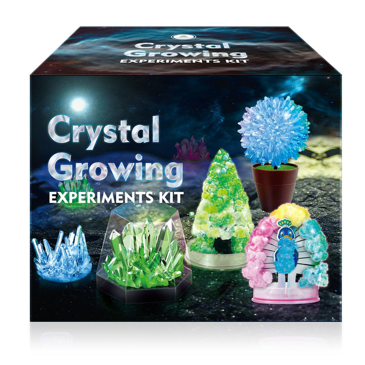 UNGLINGA Crystal Growing Kit, 5 Kristall-Zucht Experimentierset, Kristalle in deinen Lieblingsfarben