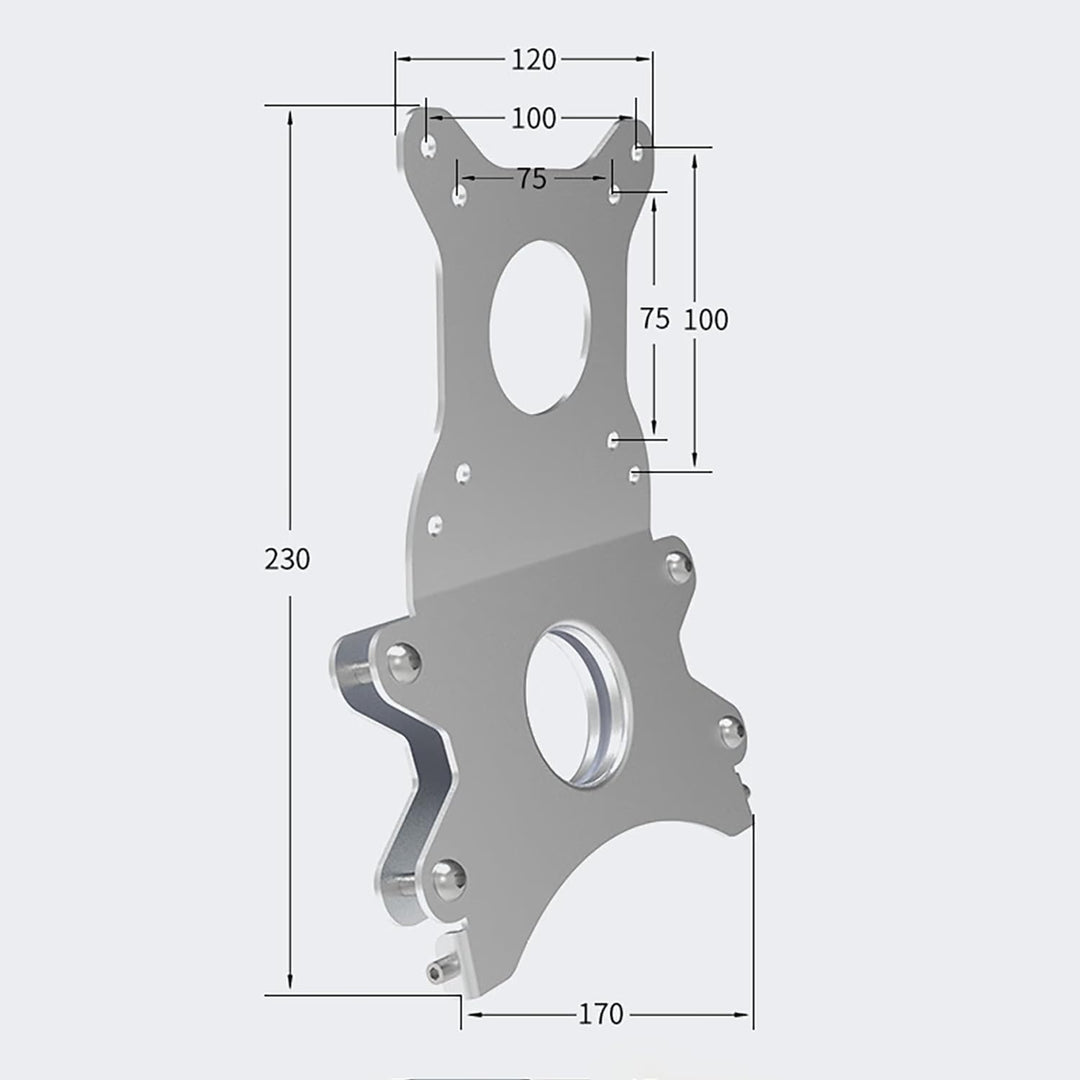 iMac VESA-Adapterplattenhalterung, 100 mm/75 mm, umwandelbar für iMac (Modelle vor 2021), 3 mm dick,